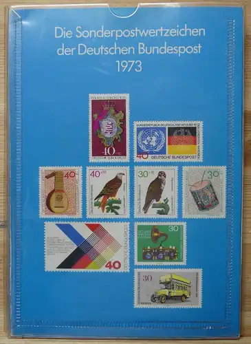 BRD Bund Jahrbuch der Deutschen Post 1973 postfrisch #KV581