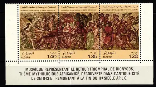 Algerien 748-750 postfrisch als Dreierstreifen #KX209