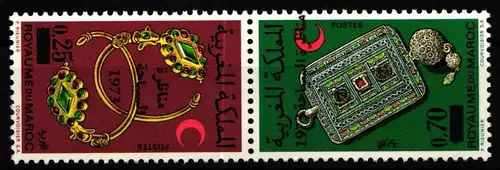 Marokko 741-742 postfrisch als Kehrdruckpaar #KX288