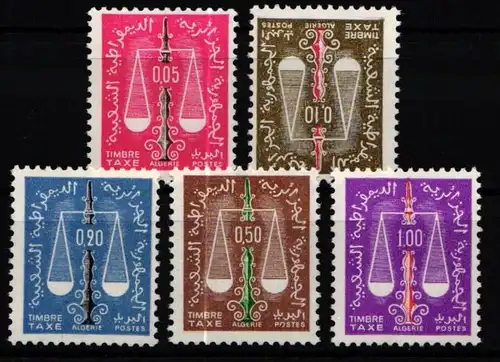 Algerien Portomarken 59-63 postfrisch #KX237