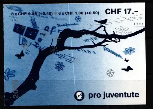 Schweiz 2130 und 2132 gestempelt als Markenheftchen #KX384