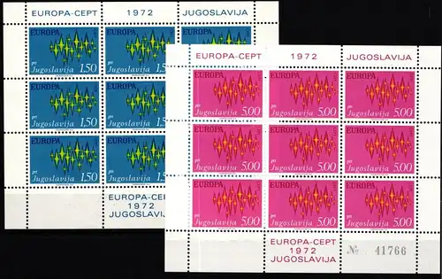 Jugoslawien Kleinbogensatz 1457-1458 postfrisch Cept #KS273