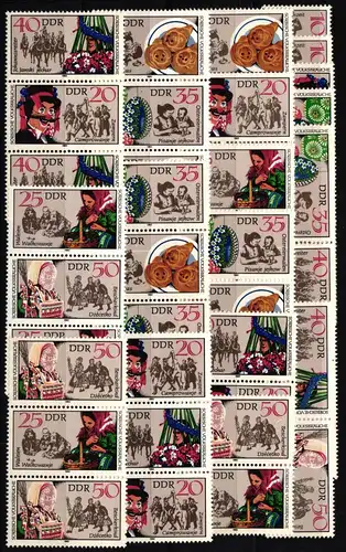 DDR WZd 534/SZd 254 postfrisch Zusammendrucke #KW282