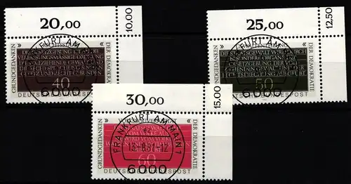 BRD Bund 1105-1107 gestempelt KBWZ #KW842