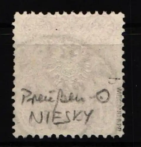 Deutsches Reich 41 b gestempelt Preußen-Stempel, geprüft Wiegand BPP #KW959