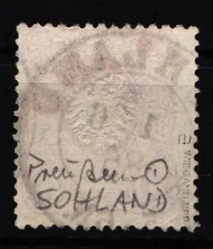 Deutsches Reich 41 a gestempelt Preußen-Stempel, geprüft Wiegand BPP #KW957