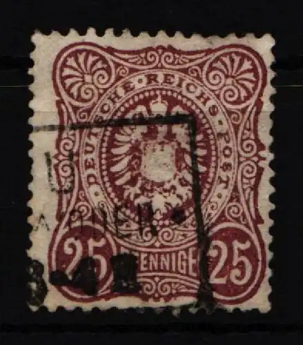 Deutsches Reich 35 a gestempelt geprüft Wiegand BPP #KW917