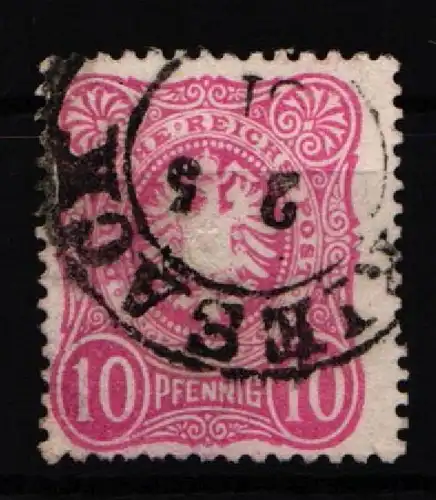 Deutsches Reich 41 a gestempelt Preußen-Stempel, geprüft Wiegand BPP #KW958