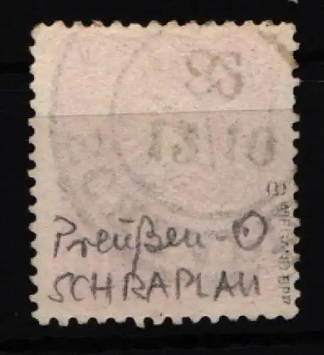 Deutsches Reich 41 a gestempelt Preußen-Stempel, geprüft Wiegand BPP #KW956