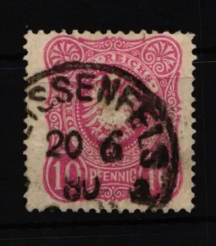 Deutsches Reich 41 B a gestempelt geprüft Wiegand BPP #KW981