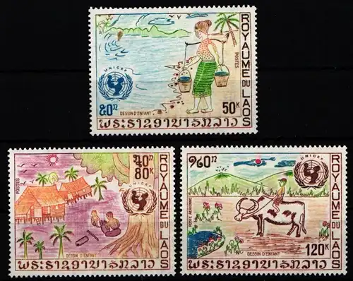 Laos 341-343 postfrisch #KY040