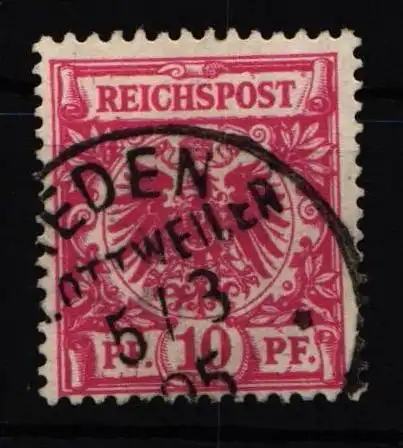 Deutsches Reich 47 IV d gestempelt geprüft Wiegand BPP #KY241