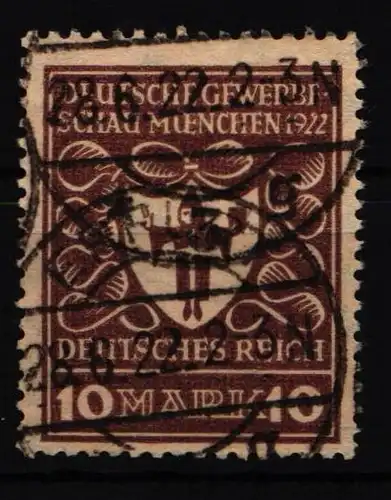 Deutsches Reich 203 b gestempelt geprüft Fleiner BPP #KY384