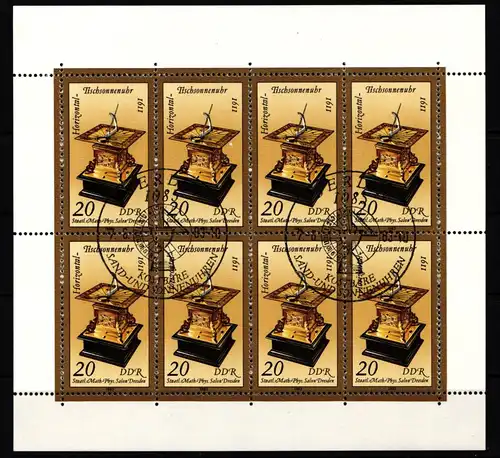 DDR 2798 gestempelt als Kleinbogen #KX878