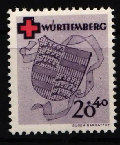 Französische Zone Württemberg 41A postfrisch #KX615