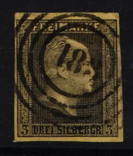 Preußen 4 gestempelt gut geschnitten #KY452