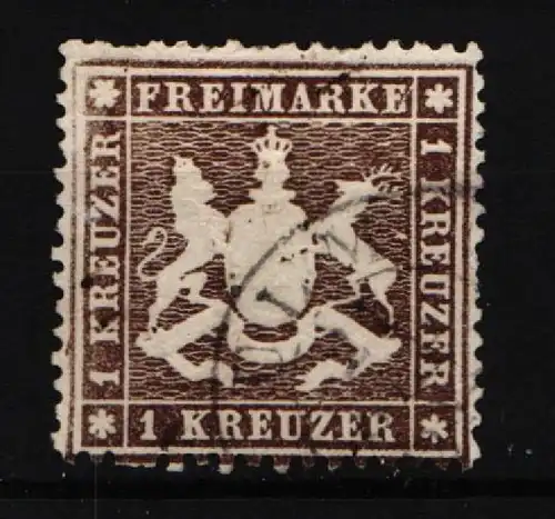 Württemberg 16 ay gestempelt leichte Mängel #KY467