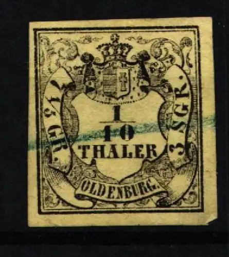 Oldenburg 3 gestempelt leichte Mängel #KY485