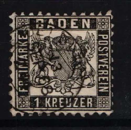 Baden 13 gestempelt sauber gezähnt #KY474