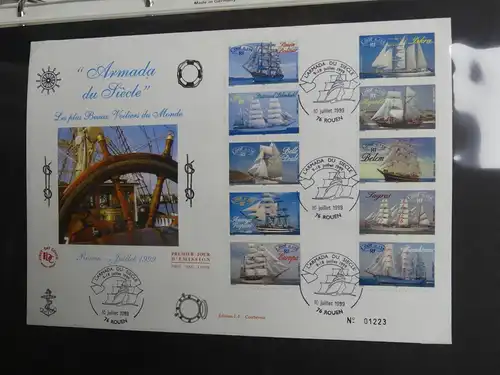 Frankreich FDCs ab 1999 besammelt über 200 Stück im Ringbinder #LY692