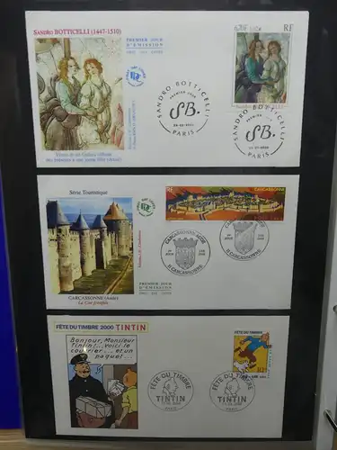 Frankreich FDCs ab 1999 besammelt über 200 Stück im Ringbinder #LY692