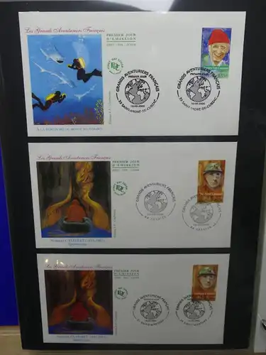 Frankreich FDCs ab 1999 besammelt über 200 Stück im Ringbinder #LY692