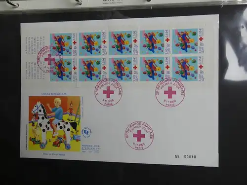 Frankreich FDCs ab 1999 besammelt über 200 Stück im Ringbinder #LY692