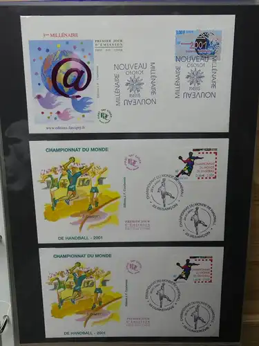 Frankreich FDCs ab 1999 besammelt über 200 Stück im Ringbinder #LY692