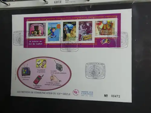 Frankreich FDCs ab 1999 besammelt über 200 Stück im Ringbinder #LY692