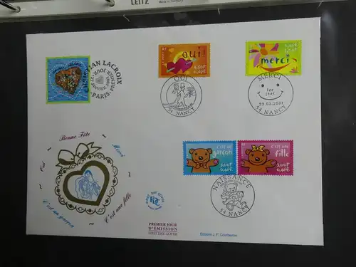 Frankreich FDCs ab 1999 besammelt über 200 Stück im Ringbinder #LY692