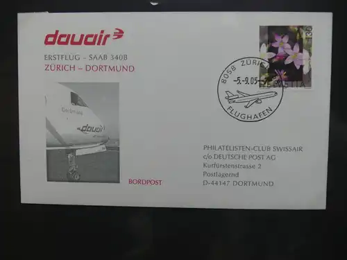 Schweiz Erstflüge über 80 Belege im Ringbinder #LY691