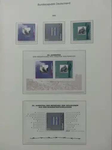 BRD Bund 1988-1995 dual besammelt im KA-BE Vordruck #LY722