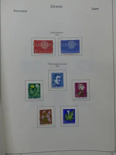 Schweiz ab 1945 gestempelt besammelt über 4T Katalog im KA-BE Binder #LY710