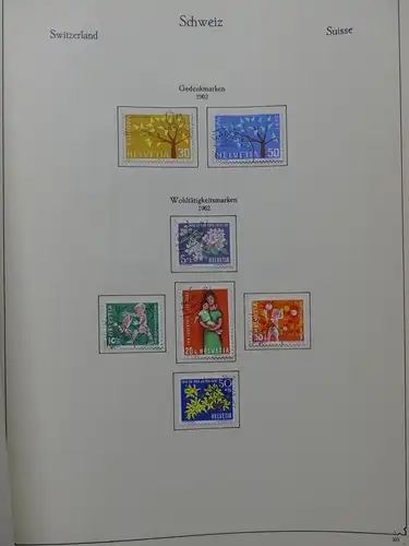 Schweiz ab 1945 gestempelt besammelt über 4T Katalog im KA-BE Binder #LY710