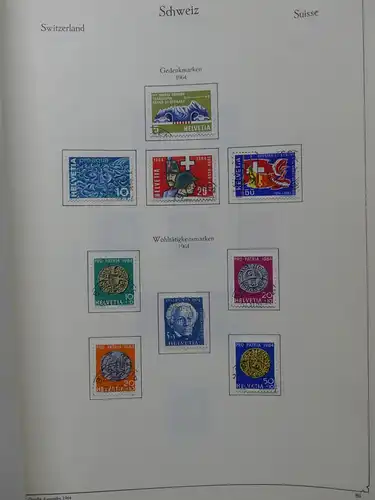 Schweiz ab 1945 gestempelt besammelt über 4T Katalog im KA-BE Binder #LY710