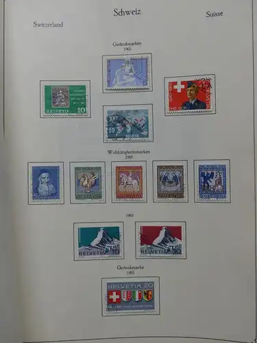 Schweiz ab 1945 gestempelt besammelt über 4T Katalog im KA-BE Binder #LY710