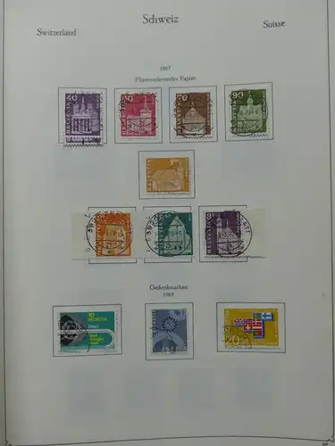 Schweiz ab 1945 gestempelt besammelt über 4T Katalog im KA-BE Binder #LY710