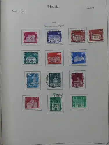 Schweiz ab 1945 gestempelt besammelt über 4T Katalog im KA-BE Binder #LY710