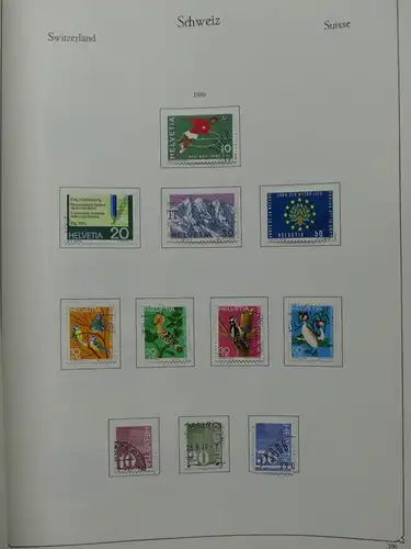 Schweiz ab 1945 gestempelt besammelt über 4T Katalog im KA-BE Binder #LY710