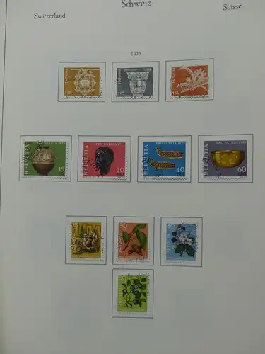 Schweiz ab 1945 gestempelt besammelt über 4T Katalog im KA-BE Binder #LY710