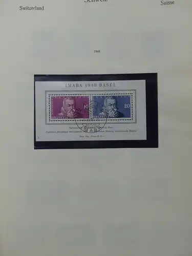 Schweiz ab 1945 gestempelt besammelt über 4T Katalog im KA-BE Binder #LY710