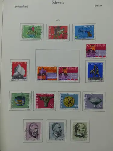 Schweiz ab 1945 gestempelt besammelt über 4T Katalog im KA-BE Binder #LY710