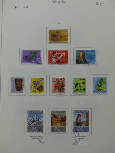 Schweiz ab 1945 gestempelt besammelt über 4T Katalog im KA-BE Binder #LY710