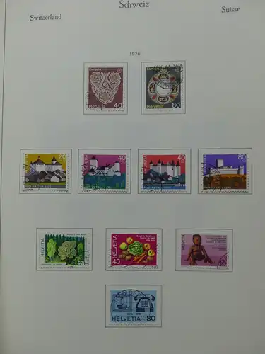 Schweiz ab 1945 gestempelt besammelt über 4T Katalog im KA-BE Binder #LY710