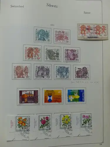 Schweiz ab 1945 gestempelt besammelt über 4T Katalog im KA-BE Binder #LY710