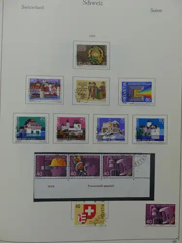 Schweiz ab 1945 gestempelt besammelt über 4T Katalog im KA-BE Binder #LY710