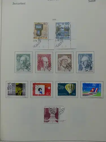 Schweiz ab 1945 gestempelt besammelt über 4T Katalog im KA-BE Binder #LY710