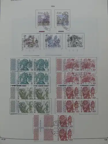 Schweiz ab 1945 gestempelt besammelt über 4T Katalog im KA-BE Binder #LY710