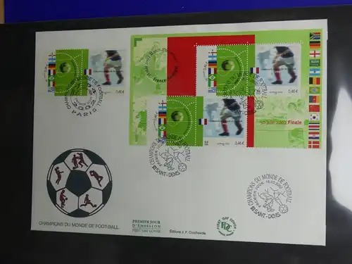 Frankreich und Gebiete FDCs ab 2002 besammelt im Ringbinder #LY693