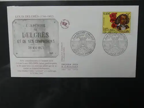 Frankreich und Gebiete FDCs ab 2002 besammelt im Ringbinder #LY693